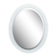 Bellaterra 808301-M 23" Oval Frosted Frame Mirror, Mount Type- Horizontal & Vertical