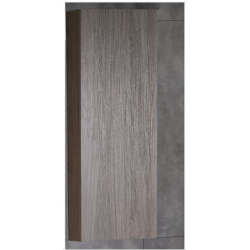 Bellaterra 500821-SIDE CABINET Wall Side Cabinet, Finish- Gray Brownish Oak