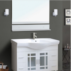 Bellaterra 203138-WH 48 in Single Sink Vanity-Wood-White
