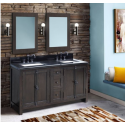 Bellaterra 400100-55-GYA-BG 55" Double vanity Rectangle Sink