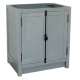 Bellaterra 400100-GYA 30" Single Vanity In Gray Ash Finish - Cabinet Only