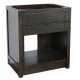 Bellaterra 400101-BA 30" Single Vanity In Brown Ash Finish - Cabinet only