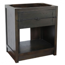 Bellaterra 400101-BA 30" Single Vanity In Brown Ash Finish - Cabinet only