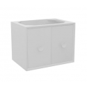 Bellaterra 400400-CAB-WH 30" Single Wall Mount Vanity In White Finish - Cabinet Only