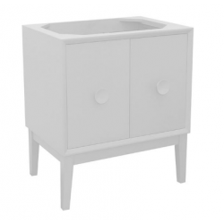 Bellaterra 400400-WH 30" Single Vanity In White Finish - Cabinet Only