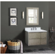 Bellaterra 400500-CAB-LN 37" Single Wall Mount Vanity In Linen Brown