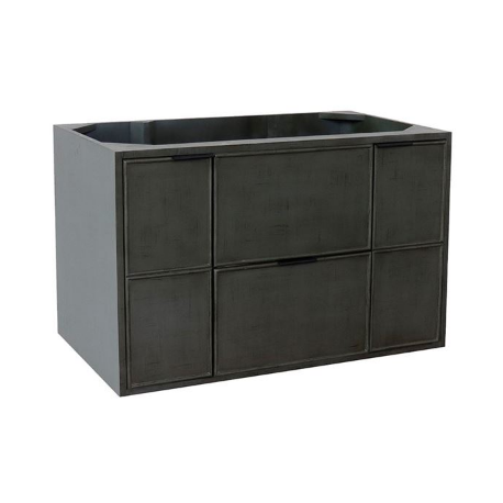 Bellaterra 400501-LY 36" Single Vanity In Linen Gray Finish - Cabinet Only