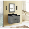 Bellaterra 400501-LYBGO 37" Single vanity in Linen Gray