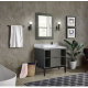 Bellaterra 400502-LY 37" Single vanity in Linen Gray