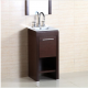 Bellaterra 500137 16-Inch Single Sink Vanity, Finish-Wenge