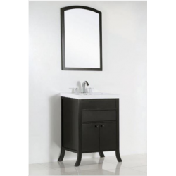 Bellaterra 500823B Single Sink Vanity, Finish- White Ceramic Sink