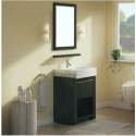 Bellaterra 804375A30-BL Single Sink Vanity, Wood Finish - Black