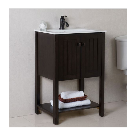 Bellaterra 9006-24 24 In Single Sink Vanity-Manufactured Wood