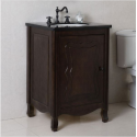 Bellaterra 9010-24-SW-JW 24 In Single Sink Vanity-Manufactured Wood Finish-Sable Walnut
