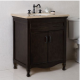 Bellaterra 9011-30-SW 30 In Single Sink Vanity-Manufactured Finish- Wood-Sable Walnut