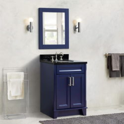 Bellaterra 400700-25-BU 25" Single Sink Vanity In Blue Finish