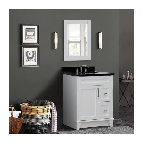 Bellaterra 400700-31-WH 31" Single Sink vanity In White Finish