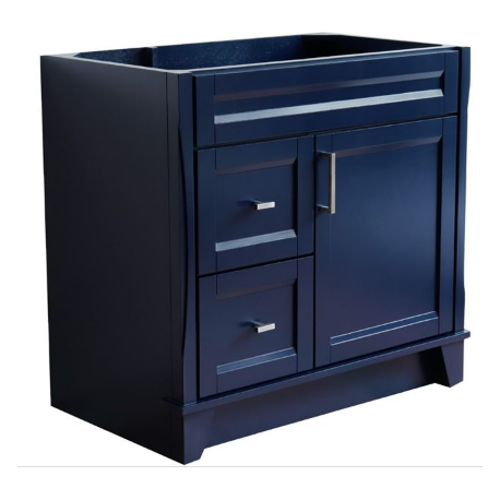 Bellaterra 400700-36R 36" Single Sink Vanity Cabinet Only - Right Drawers