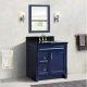 Bellaterra 400700-37R-BU 37" Single Sink Vanity In Blue Finish Right Drawers