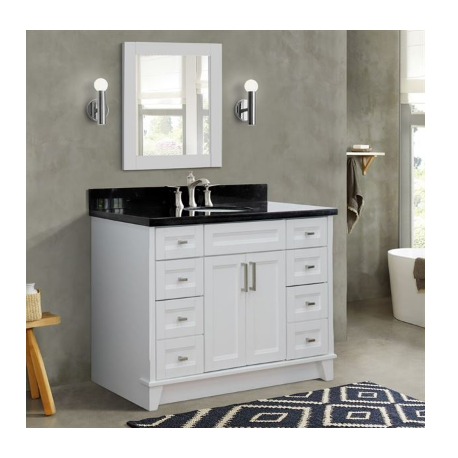 Bellaterra 400700-49S-WH 49" Single Sink Vanity In White Finish