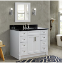 Bellaterra 400700-49S-WH-BGRD 49" Single Sink Vanity In White Finish