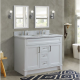 Bellaterra 400700-49D-WH 48" Double Sink Vanity In White Finish