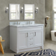 Bellaterra 400700-49D-WH 48" Double Sink Vanity In White Finish