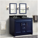 Bellaterra 400700-49D-BU-WMO 48" Double Sink Vanity In Blue Finish