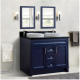 Bellaterra 400700-49D-BU 48" Double Sink Vanity In Blue Finish