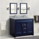 Bellaterra 400700-49D-BU 48" Double Sink Vanity In Blue Finish