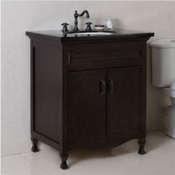 Bellaterra 9011-30-SW 30 In Single Sink Vanity-Manufactured Finish- Wood-Sable Walnut