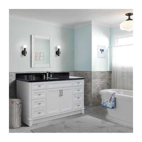 Bellaterra 400700-61S-WH 61" Single Sink Vanity In White Finish