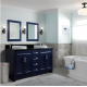 Bellaterra 400700-61D-BU 61" Double Sink Vanity In Blue Finish