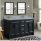 Bellaterra 400700-61D-DG 61" Double Sink Vanity In Dark Gray Finish