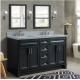 Bellaterra 400700-61D-DG 61" Double Sink Vanity In Dark Gray Finish