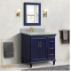 Bellaterra 400800-37L-BU 37" Single Vanity In Blue Finish Left Door/Left Sink