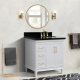 Bellaterra 400800-37R-WH 37" Single Vanity In White Finish Right Door/Right Sink