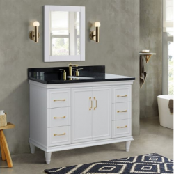 Bellaterra 400800-49S-WH 49" Single Sink Vanity In White Finish