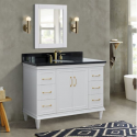 Bellaterra 400800-49S-WHBGRD 49" Single Sink Vanity In White Finish