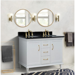 Bellaterra 400800-49D-WH 49" Double Vanity In White Finish