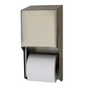 Palmer Fixture RD0325-09 Metal Two-Roll Standard Tissue Dispenser,Brushed Stainless