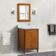 Bellaterra 400901-25-WA 25" Single Sink Vanity In Walnut Finish