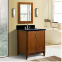 Bellaterra 400901-31-WA-WMO 31" Single Sink Vanity In Walnut Finish
