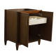 Bellaterra 400901-30-WA 30" Single Sink Vanity In Walnut Finish - Cabinet Only