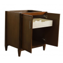 Bellaterra 400901-30-WA 30" Single Sink Vanity In Walnut Finish - Cabinet Only