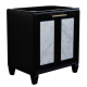 Bellaterra 400990-30-BL 30" Single Sink Vanity In Black Finish - Cabinet Only