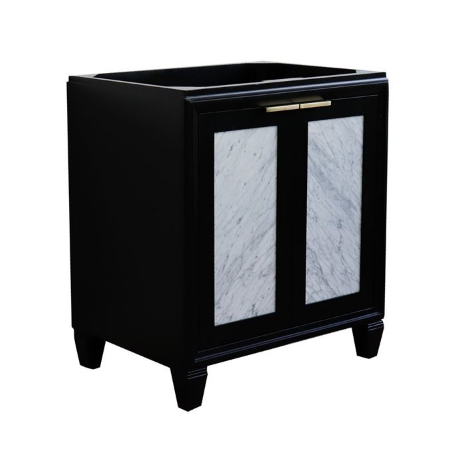 Bellaterra 400990-30-BL 30" Single Sink Vanity In Black Finish - Cabinet Only