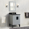 Bellaterra 408800-25-LG-WERD 25" Single Sink Vanity In Light Gray Finish