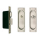Gruppo Romi 6000S MP Pocket Door Lock - Square Plate - Privacy Set with Gravity Pull