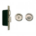  8000-US10B Privacy Set for Pocket Door Lock - Round Plate